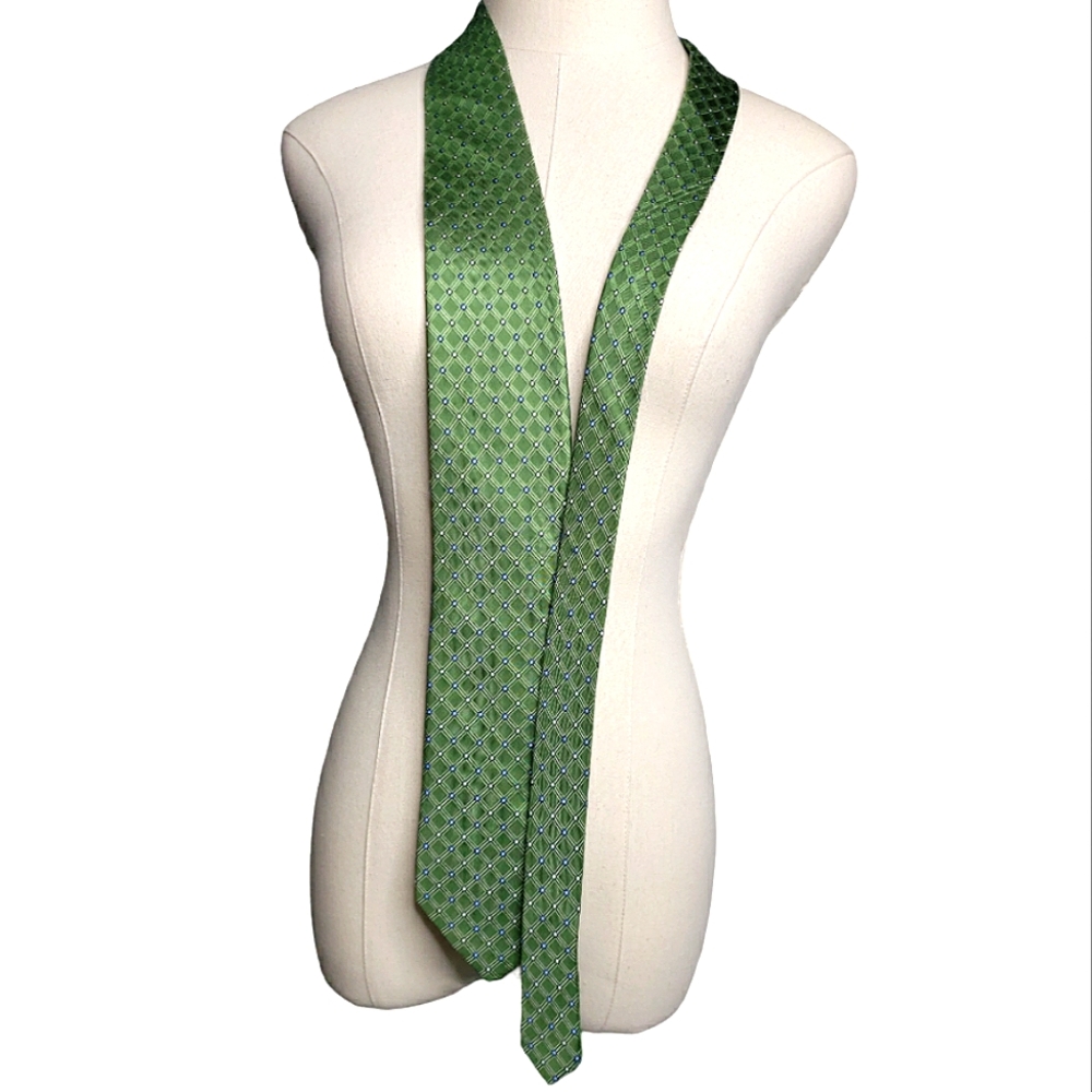 Izod Men's Silk Geometric Pattern 3.5" Wide Tie Business CEO Chairman of Board
